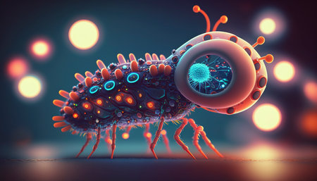 An extraordinary life form. Generative AIの素材