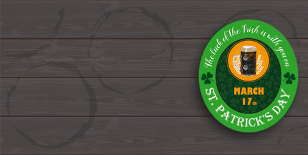 Header for the St. Patrick's Day. Eps 10 vector file.のイラスト素材