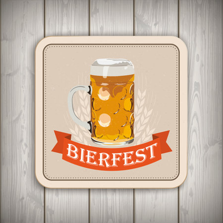 German text Bierfest, translate Beer Fest. Eps 10 vector file.のイラスト素材