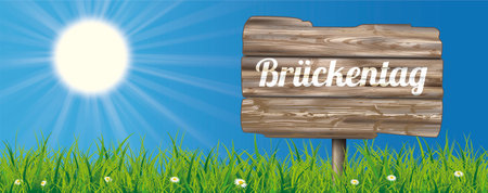 German text BrÃ¼ckentag, translate Bridging Day. Eps 10 vector file.のイラスト素材
