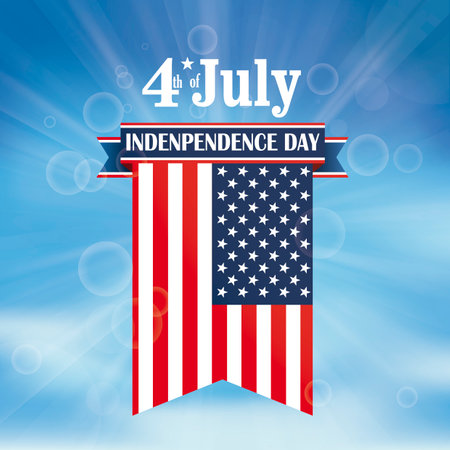 Independence Day cover. Eps 10 vector file.のイラスト素材