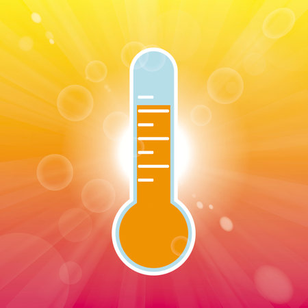 Hot summer sky icon. Eps 10 vector file.のイラスト素材
