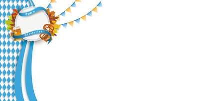 German text O zapft is and Oktoberfest, translate on tap and Oktoberfest. Eps 10 vector file.のイラスト素材
