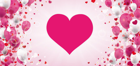 Banner design for Mothers or Valentines Day. Eps 10 vector file.のイラスト素材