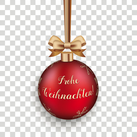 German text Frohe Weihnachten, translate Merry Christmas. Eps 10 vector file.のイラスト素材