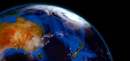 Tropical Cyclone Harold Hurricane 3D imageの写真素材