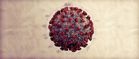 Coronavirus Covid-19 Pencil Hand Drawing imageの写真素材