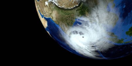 Super Cyclone Amphan 3d image.の写真素材