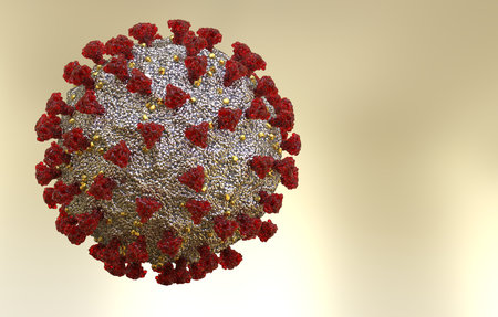 Coronavirus Sars-Cov-2 Covid-19 3d image