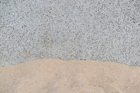 Granite wall with sandの写真素材