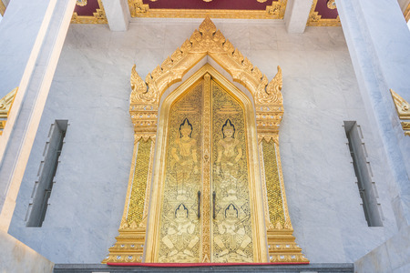 Thai style art temple gateの写真素材