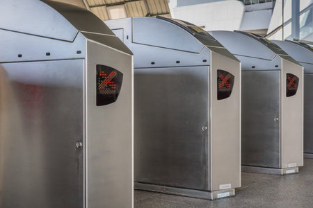 Train station ticket gate