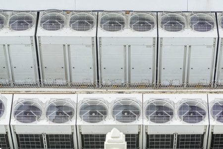 Air conditioning system outside a building