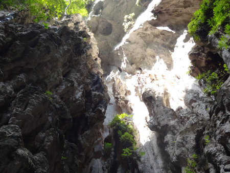 Inside the Batu cavesの写真素材
