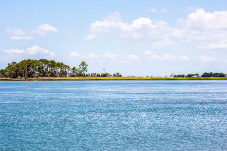 Pictersque river landscapeの写真素材