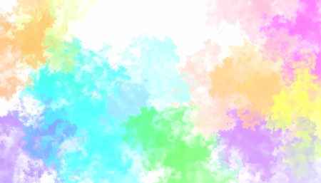 Cheerful abstract background with colorful pastel watercolor texture. soft art design featuring beautiful pattern of light and vibrant colors perfect for creative projectsの素材