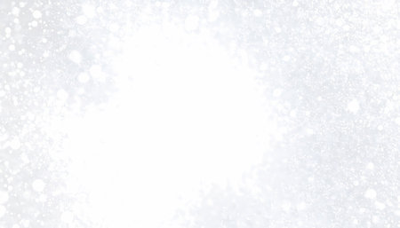 Serene abstract white background with bright light center and sparkling glitter texture. magical winter snow scene perfect for celebration, holiday, and christmasの素材