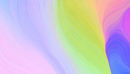 Dreamy abstract background with soft pastel rainbow colors. light and gentle gradient has fluid waves and vibrant creative energy creating calm wallpaper design for artの素材