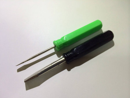 Green and black screwdriver