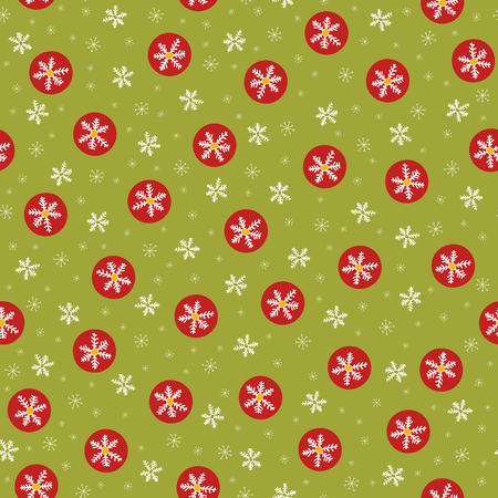Traditional Christmas Snowflakes, Hand Drawn Grey, White Orange Seamless Vector Pattern, Festive Winter Illustration for Fashion Prints, Stationery, Xmas Decor, Gift Wrap Seasonal Web Backgroundsのイラスト素材