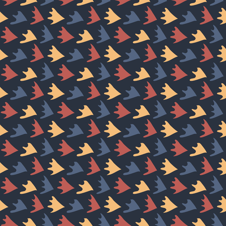 Abstract Fin Scales Seamless Blue And Brownの写真素材