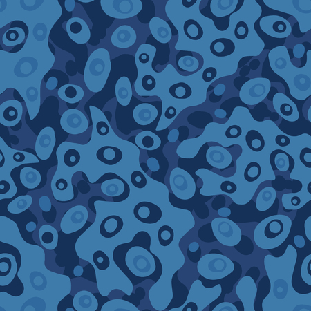 Blue Water Ripples, Vector Pattern Seamless Background, Bold Hand Drawn Liquid Illustration for Trendy Home Decor, Yacht Fashion Prints, Ocean Gift Wrap, Bold Wallpaper, Beach Apparel, Scrapbookingのイラスト素材