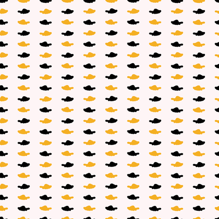 1960s Style Dotted Line Stripes Seamless Patternの写真素材