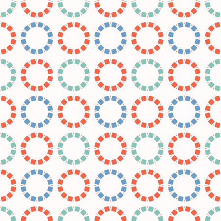 Retro Polka Dots Seamless Vector Pattern Dotty Stripes Ringsのイラスト素材
