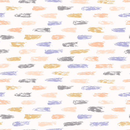 Hand drawn graphic doodle stripes seamless pattern. Sketchy organic lines texture vector illustration.のイラスト素材