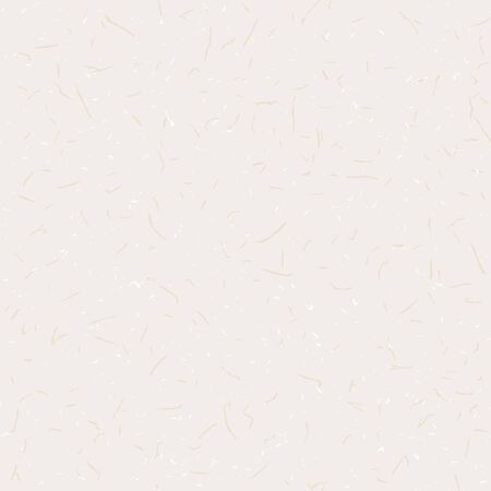 Handmade Mulberry Washi Paper Texture Seamless Pattern. Off White Background with Tiny Speckled Drawn Speckled Flecks. Soft Beige Neutral Tone. All Over Recycled Print. Vector Swatch Repeatのイラスト素材