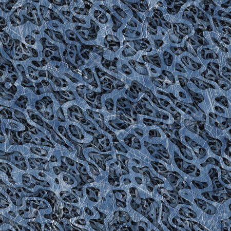 Seamless scratched ice surface background. Frozen water skating line marks on cool blue texture....