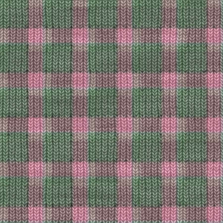 Knit wool plaid background pattern. Traditional warm checkered handmade stitch texture effect. Seamless masculine tweed effect fabric. Melange winter tartan all over print.の写真素材