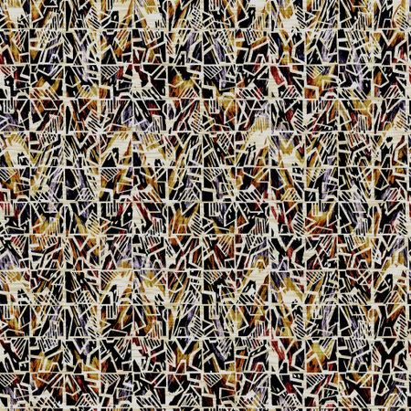 Seamless modern sepia camo print texture background. Worn mottled camouflage skin pattern textile...