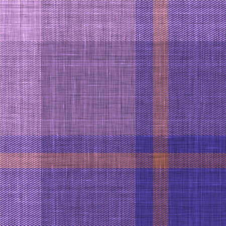Woven cloth plaid background pattern. Traditional checkered home decor linen cloth texture effect. Seamless soft furnishing fabric. Variegated melange winter tartan weave all over print.の写真素材