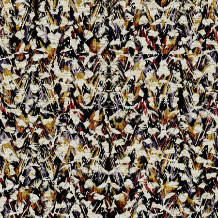 Seamless modern sepia camo print texture background. Worn mottled camouflage skin pattern textile fabric. Grunge rough blur linen all over printの写真素材