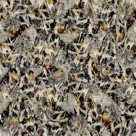 Seamless modern sepia camo print texture background. Worn mottled camouflage skin pattern textile fabric. Grunge rough blur linen all over printの写真素材