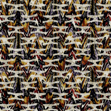 Seamless modern sepia camo print texture background. Worn mottled camouflage skin pattern textile...