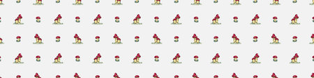 Seamless background christmas fir tree gender neutral baby border. Simple scandi pine forest earthy...