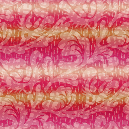 Horizontal blurry ombre blend textured stripe background. Variegated pastel line melange seamless...