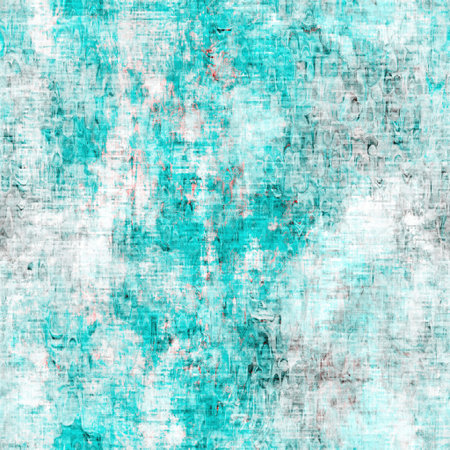 Mottled grunge blotch peeling wall pattern background. Worn aqua blue grey rustic repeat swatch....