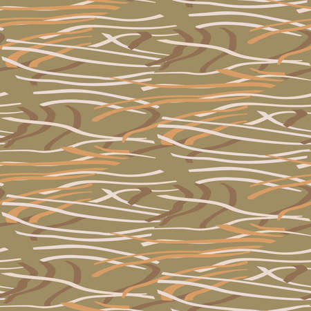 Seamless background gender neutral pattern. Whimsical minimal earthy 2 tone color. kids nursery wallpaper or boho cartoon space fashion all over print.のイラスト素材