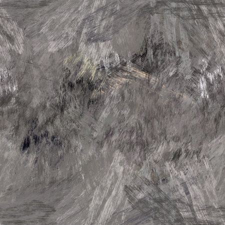 Seamless abstract painted brushed texture. Spikey material pattern background. Grunge rough colour wood chip textile print.の写真素材