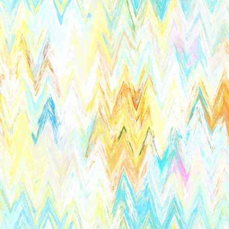Seamless abstract painted brushed texture. Rainbow bright material pattern background. Boho summer...