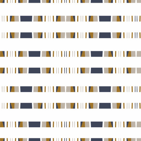Masculine broken stripe seamless pattern. Classic retro line for digital scrapbook paper and repeatable men gift wrap design in vector.のイラスト素材
