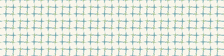 Summer tropical geometric seamless border pattern. Bright retro geo banner edge. Fun gender neutral...