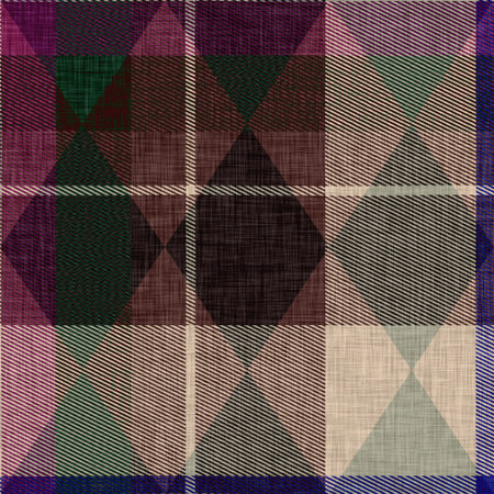 Woven argyle plaid background weave pattern. Traditional diamond checked decor linen texture effect....