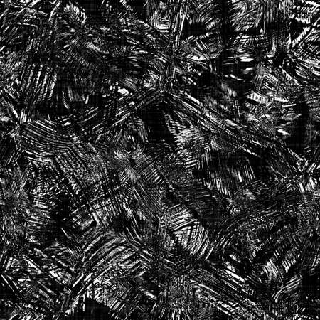 Seamless black white woven cloth geometric linen texture. Two tone monochrome pattern background. Modern textile weave effect. Masculine shape motif repeat jpg print.の写真素材