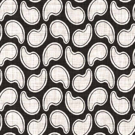 Seamless black white woven cloth geometric linen texture. Two tone monochrome pattern background. Modern textile weave effect. Masculine shape motif repeat jpg printの写真素材
