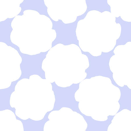 Playful neon floral seamless vector background. Colorful bold flowers in retro silhouette style. Hand drawn whimsical doodle backdrop. For natural modern all over print.のイラスト素材