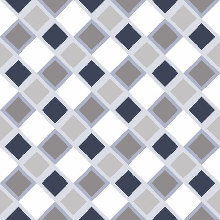 Masculine diagonal gingham flannel seamless vector pattern. Classic check cloth background for digital scrapbook paper and repeat mens gift wrap design.のイラスト素材